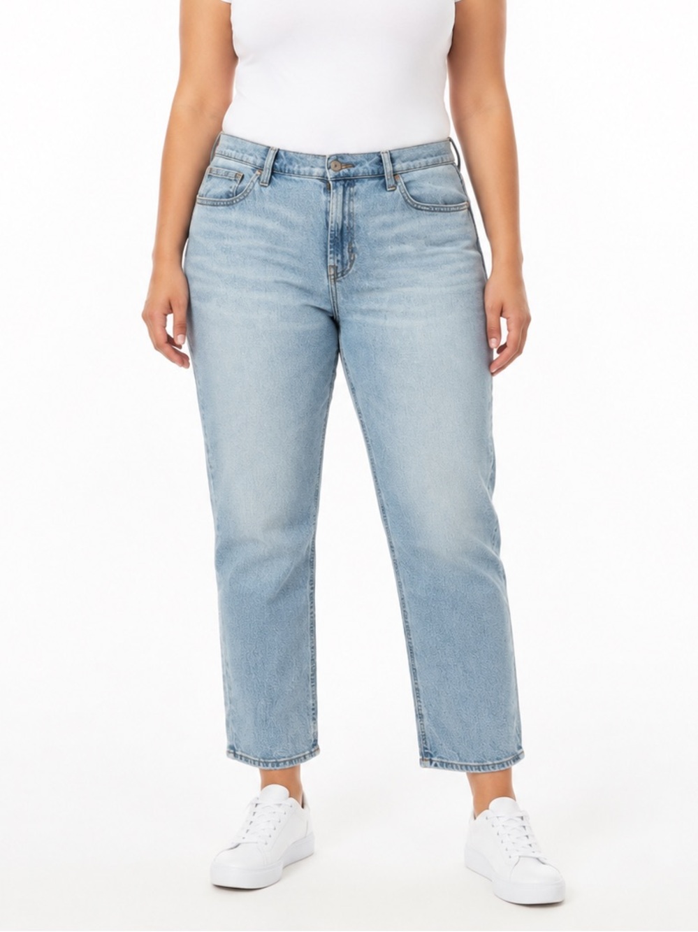 Boyfriend Jeans Women’s 12 Short Light Wash Stretch 28” Inseam